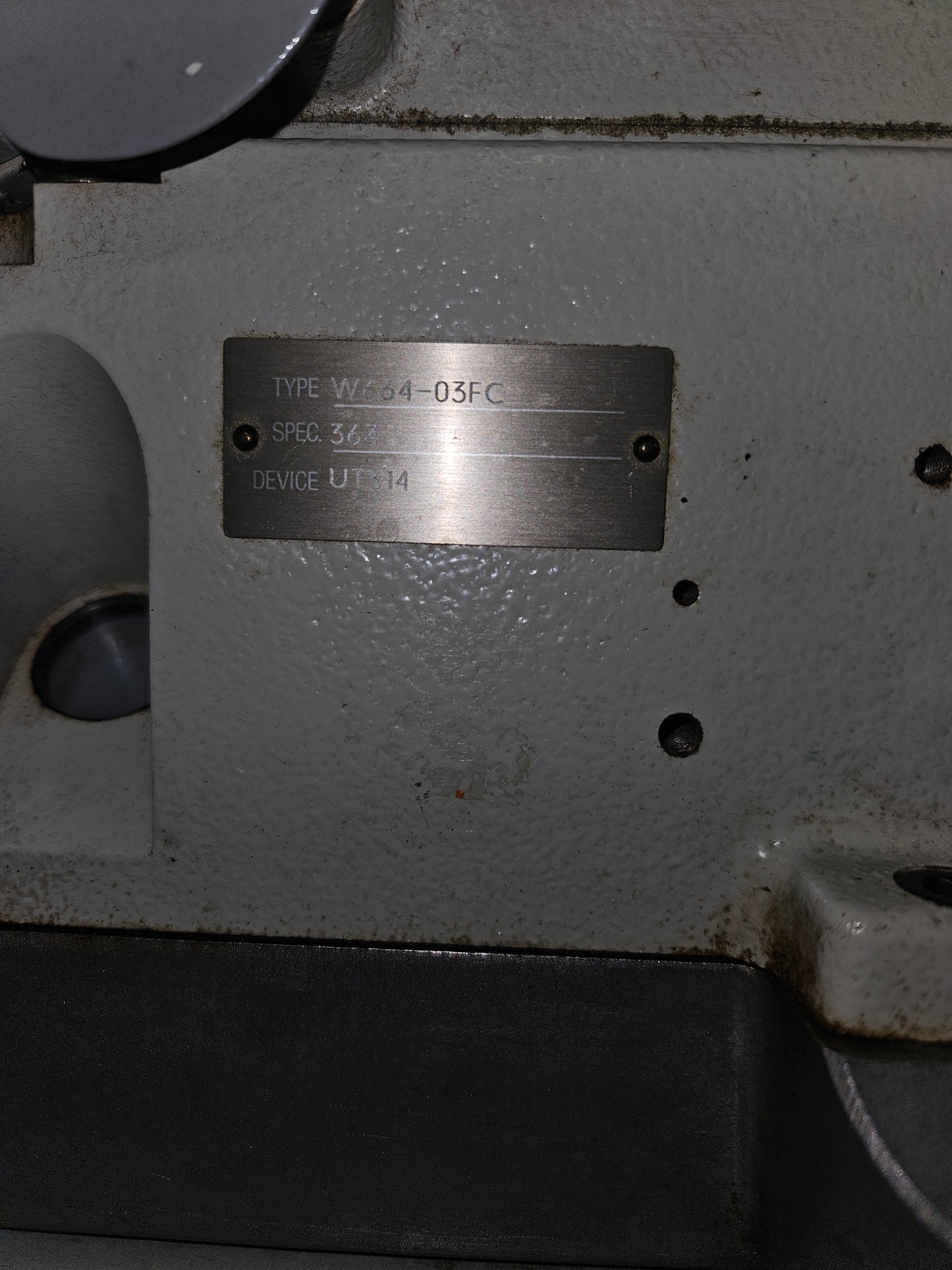 Pegasus UT 314 W664-664-03FC Cylinder Bed Interlock Cover Stitch