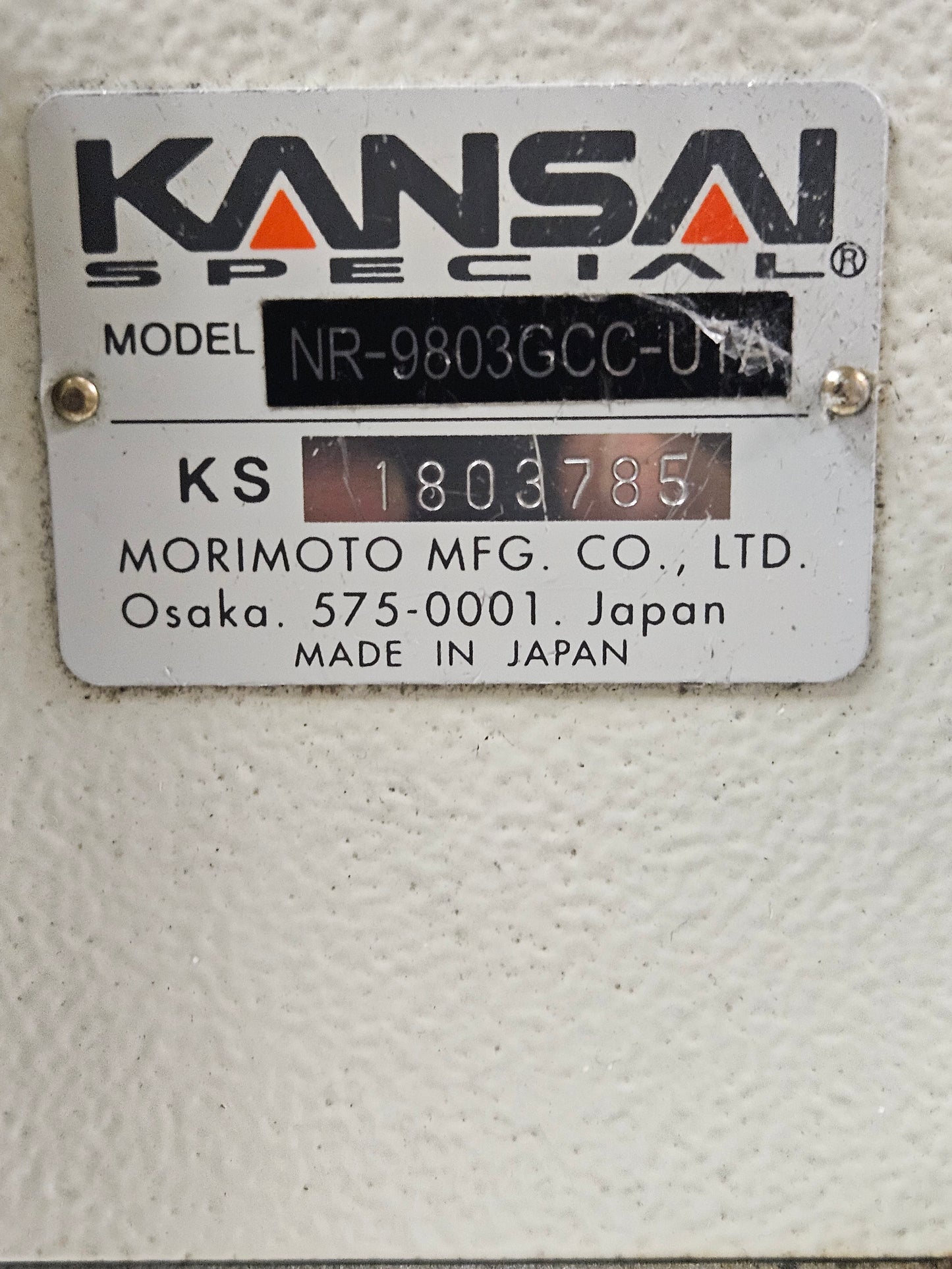 Kansai NR-9803 3-Needle Cover Stitch Full Automatic